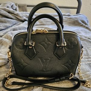 Louis Vuitton black Monogram Empreinte Speedy 20 (Bandoulière)